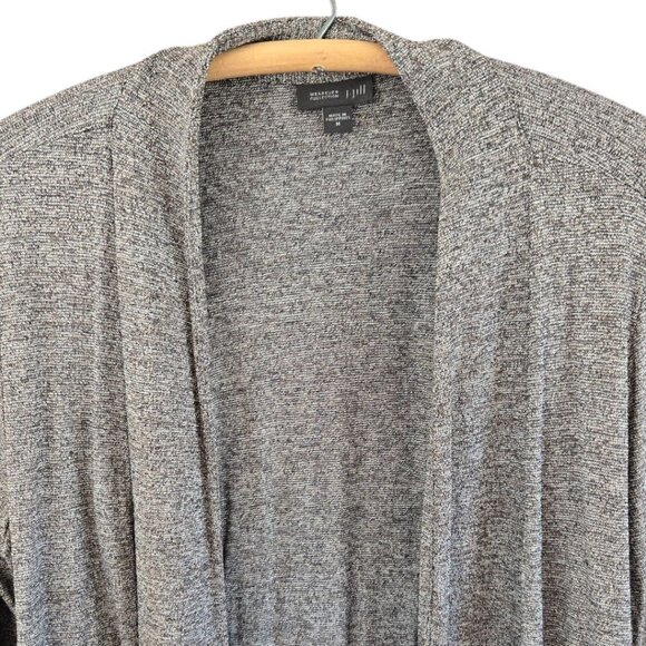 J.Jill Wearever Collection Medium  Womens Gray Tweed Pattern Knit Cardigan - Picture 2 of 5